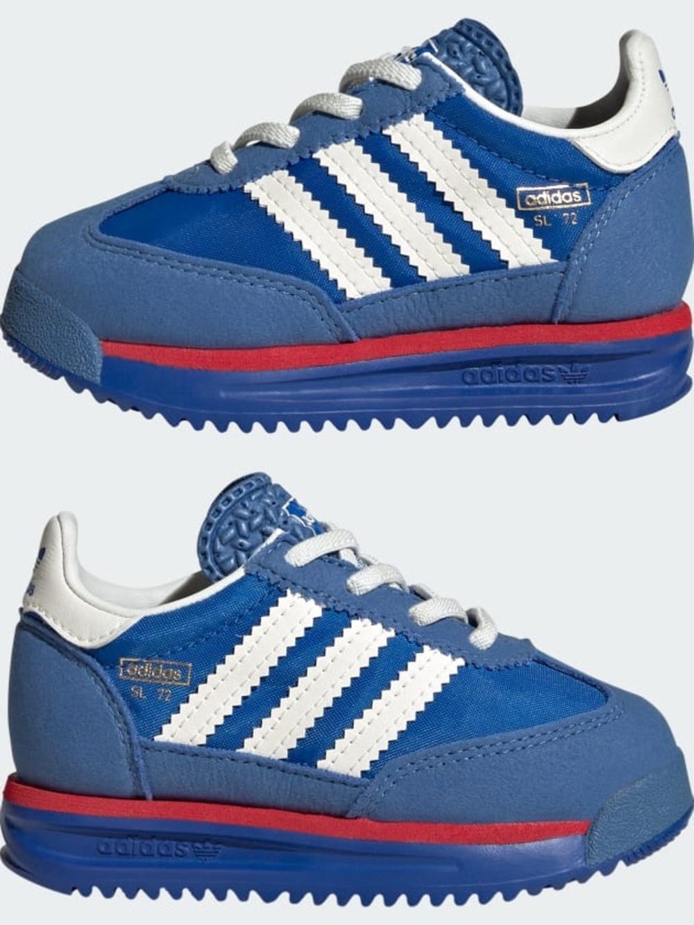 Adidas Originals SL 72 Blue White Red Toddler Sneakers Size 6K Retro Running